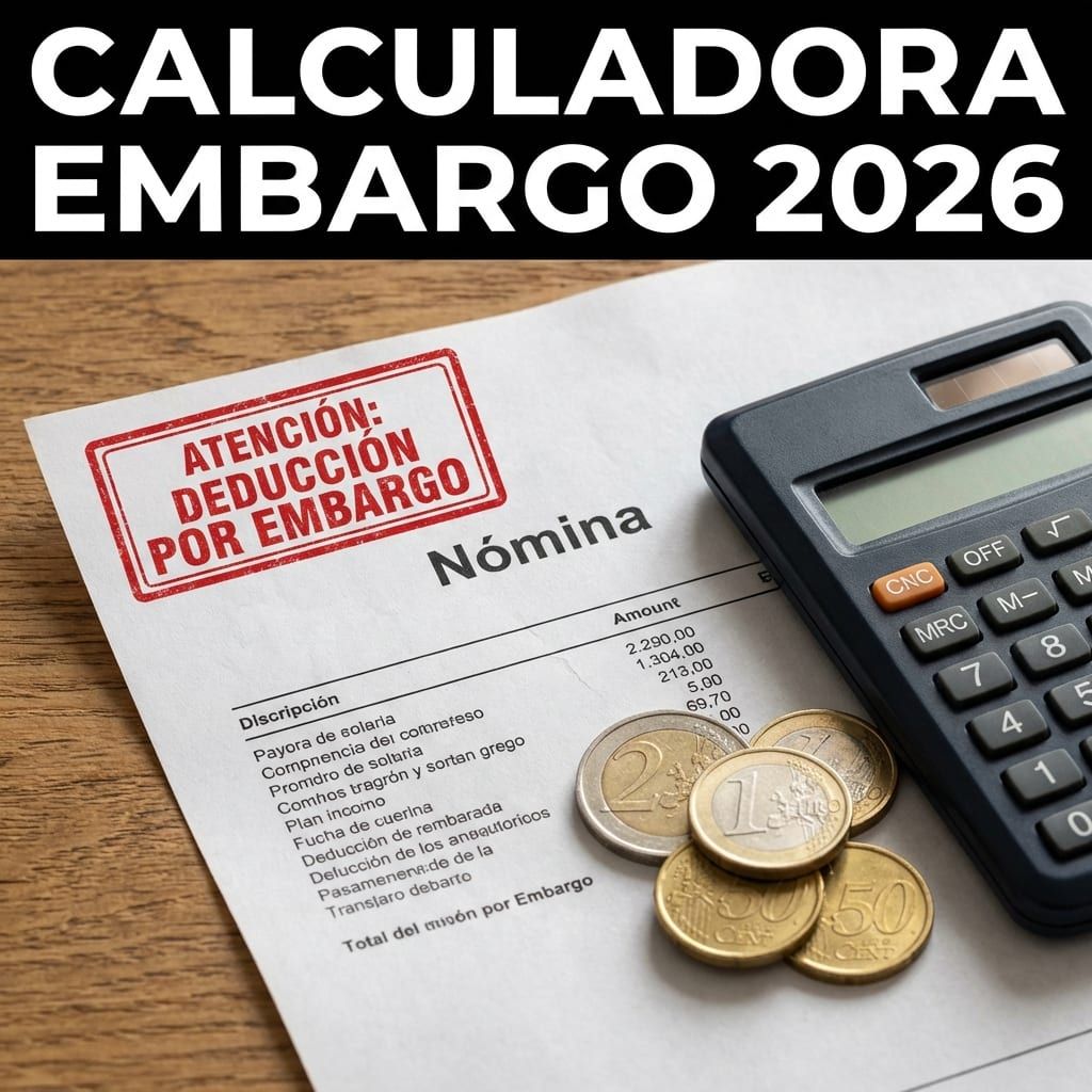 Calculadora Embargo Nómina 2026: ¿Cuánto te pueden embargar del sueldo?